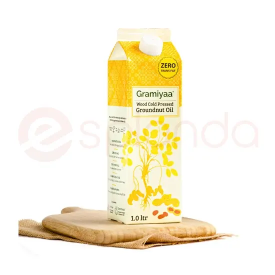 Gramiyaa Groundnut Oil : 1 Ltr 1 LTR at Apna Bazar Woburn, Woburn MA