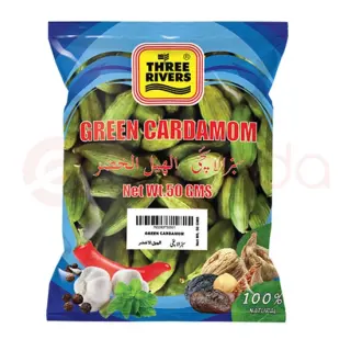 Threerivers GREENCARDAMOM:100G Spices, 100G