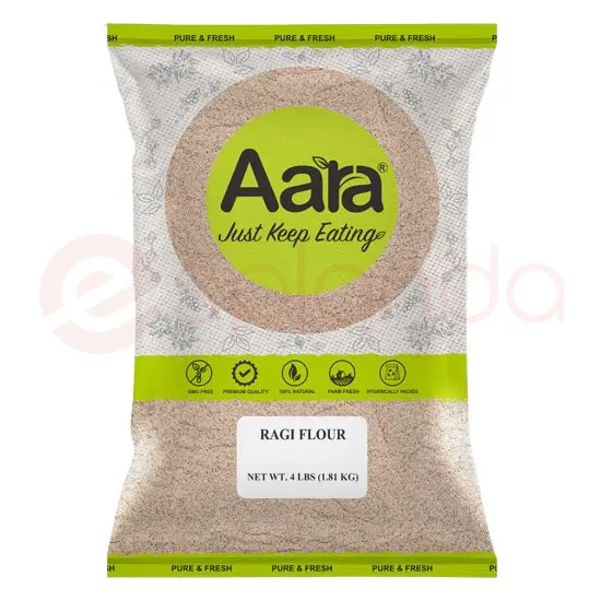 Aara Ragi Flour: 4 Lbs 4 LBS at Apna Bazar Woburn, Woburn MA