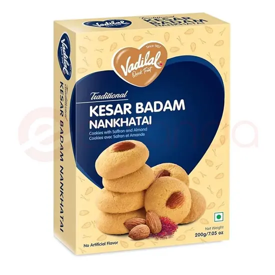 Vadilal Kesar Nankhatai : 200g 200G at Apna Bazar Woburn, Woburn MA
