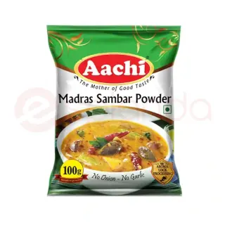 Aachi Madras Sambar Pwdr: 100G Spices, 100G
