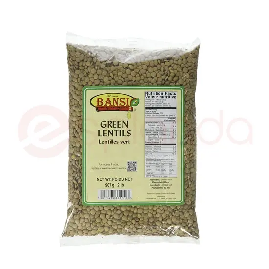 Bansi Green Lentils: 2LB 2LB at Apna Bazar Woburn, Woburn MA