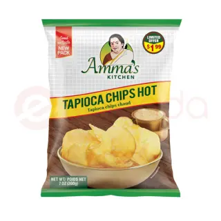 Amma's Tapioca Chips HOT:7OZ Snack, 7 OZ