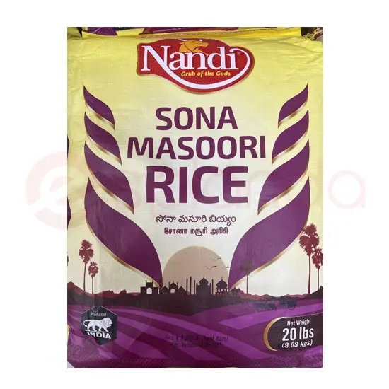 Nandi Sona Masoori Rice: 20LB 20LB at Apna Bazar Woburn, Woburn MA