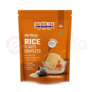 Sohum Rice Flakes Chips: 200G Snack, 200G