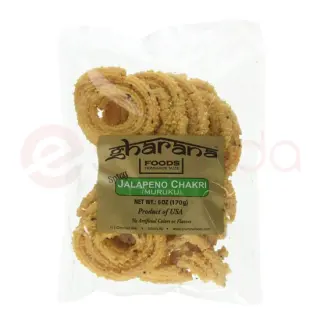 Gharana Jalapeno Chakri : 6 Oz Snacks, 6 OZ
