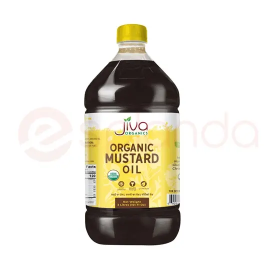 Jiva Organic Mustard Oil: 3L 3L at Apna Bazar Woburn, Woburn MA