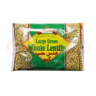 Ziyad Large Green LENTILS:2LB Dal, 2LB