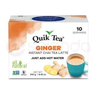 Quik Tea Ginger Tea: 240G Tea/Coffee, 240G