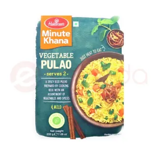 Haldirams Vegetable PULAO:200G Ready Eat, 200G