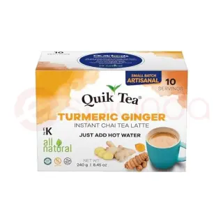 Quik Tea Turmeric GINGER:240G Tea/Coffee, 240G