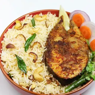 Bk Plain Rice Rice Fish Combo Snack