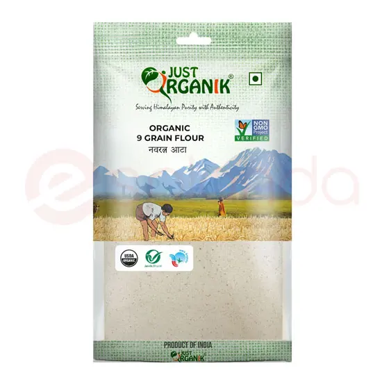 Just Organik 9GRAINS FLOUR:2LB 2LB at Apna Bazar Woburn, Woburn MA