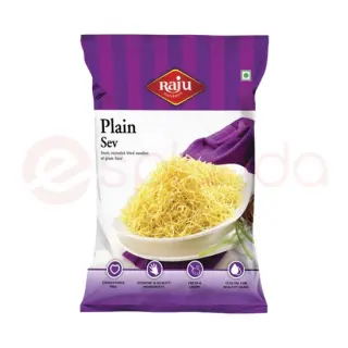 Raju Plain Sev : 400GM Snack, 400GM