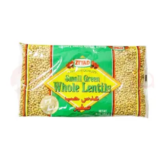 Ziyad Small Green LENTILS:16OZ Dal, 16 OZ
